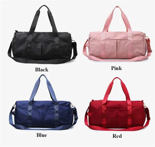 Vista 9 de KARRESLY Bolsa de gimnasio de deportes de viaje para mujeres u hombres con bolsillo húmedo y compartimento para zapatos para entrenamiento