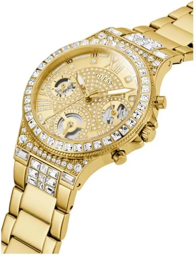Vista 4 de GUESS Reloj deportivo multifunción con cristales de 1.417 in para mujer