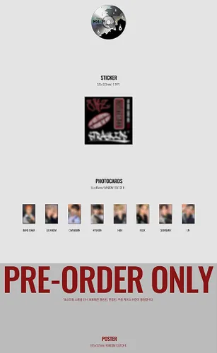 Vista 3 de Stray Kids NOEASY 2nd Album Jewel Case I.N Cover CD+20p PhotoBook+1p Sticker+1p PhotoCard+Message PhotoCard Set+Tracking Kpop Sealed