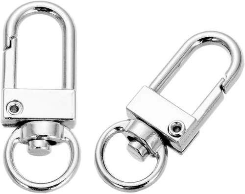 Vista 6 de GBSTORE 10 piezas de cierres giratorios de langosta accesorios de hardware de hebilla giratoria para perro, resorte de metal, cierres de gancho