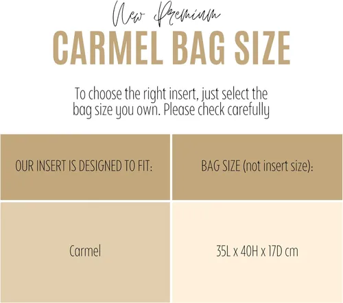 Vista 2 de Divitize Premium Purse Organizer compatible with LV Carmel Organizer — Handmade 2mm Felt Insert, Perfect Fit, No Bulky Effect & Silver Zipper