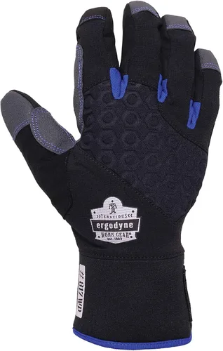 Vista 8 de Ergodyne Proflex 817 WP guante térmico aislante de utilidad, impermeable, color negro