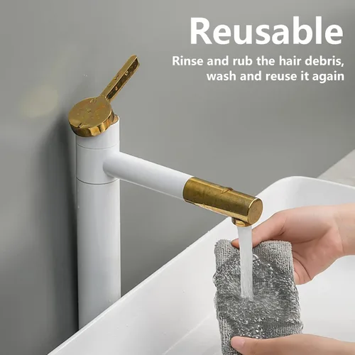 Vista 4 de Limpiador de polvo retráctil, herramienta de limpieza debajo del refrigerador/sofá, plumero de microfibra con poste extensible de 25 a 55 pulgadas