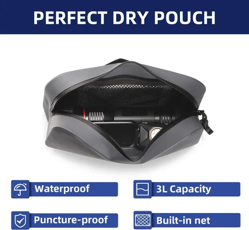 Vista 2 de THURSO SURF Riñonera Impermeable Bolsa Seca Bolsa Flotante Correa de Cintura Ajustable Mantén tu Teléfono y Objetos de Valor Seguros/Secos