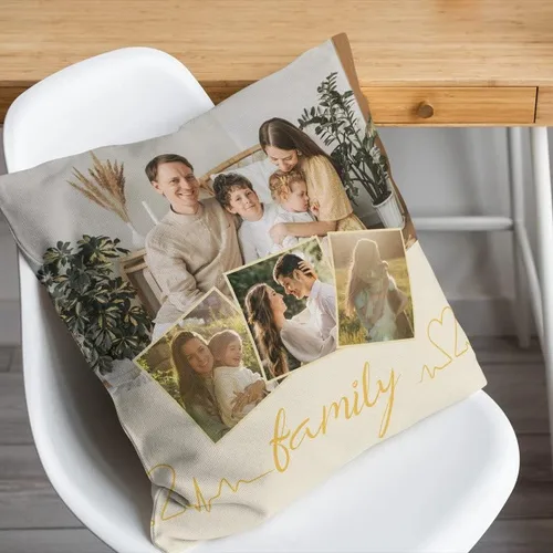 Vista 3 de Bivei Funda de almohada personalizada con imagen y texto, almohada decorativa personalizada para mamá, funda de almohada personalizada con fotos