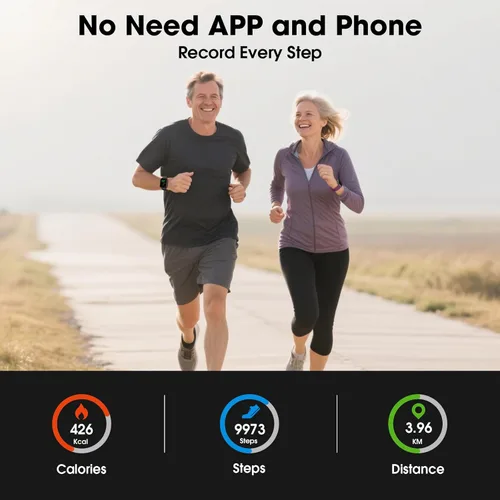 Vista 4 de Reloj inteligente (Responder/Hacer llamada) para mujeres y hombres, rastreador de fitness con frecuencia cardíaca, oxígeno en sangre, monitor