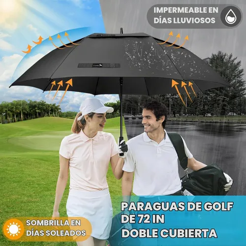 Vista 3 de ZOMAKE Golf Umbrella, Large Windproof Heavy Duty Umbrellas