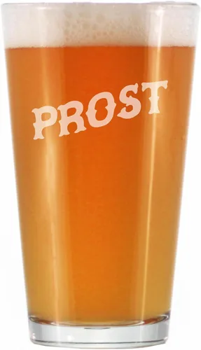 Vista 7 de Custom Prost - German Cheers - Vasos divertidos de pinta para cerveza - Decoración de fiesta temática de Alemania para hombres y mujeres - Taza