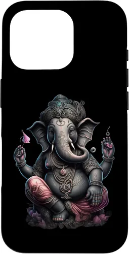 Vista 20 de iPhone 16 Dios hindú Ganesha Lotus Pose Yoga y Meditación Caso