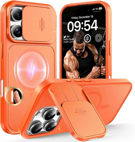 Vista 109 de TOCOL Funda para iPhone 11, compatible con Magsafe, protección completa de cámara, imanes integrados, protección contra caídas, funda translúcida