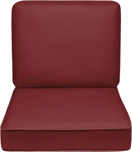 Vista 23 de Quality Outdoor Living - Cojín profundo para asiento y respaldo, 23 x 26 pulgadas, menta