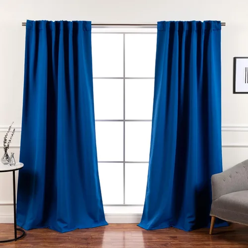 Vista 11 de Best Home Fashion Paneles de cortinas opacas de alta calidad, con aislamiento térmico sólido, cortinas opacas para tratamiento de ventanas