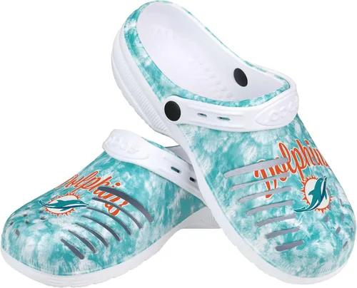 Vista 50 de FOCO NFL Womens NFL Team Logo Cloudie Garden Water Sandals Shoes Slipper Clogs with Strap