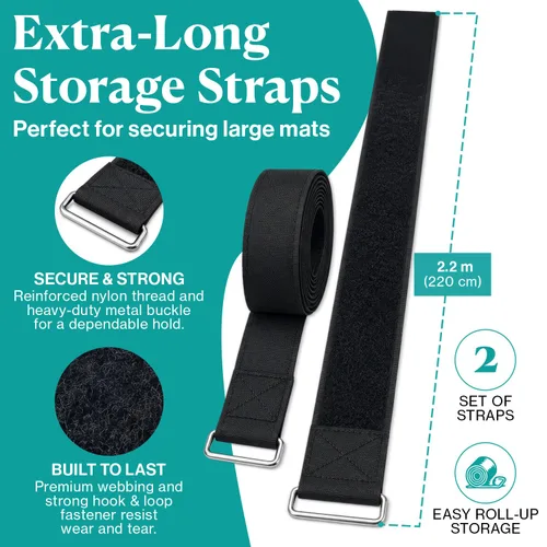 Vista 8 de Accesorios para tapetes flotantes (kit de ataduras, ojales y correas) Complete Floating Mat Kit: Bungee Tether, Grommet Hardware & Storage Straps