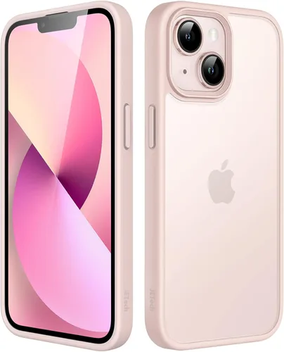 Vista 11 de JETech Funda mate para iPhone 13 de 6.1 pulgadas, a prueba de golpes, protección contra caídas de grado militar, cubierta trasera translúcida