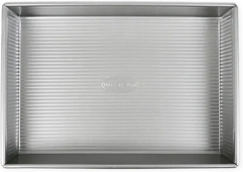 Vista 12 de USA Pan Bakeware - Bandeja rectangular para hornear pasteles, 9 x 13 pulgadas, revestimiento antiadherente y de liberación rápida, acero aluminizado