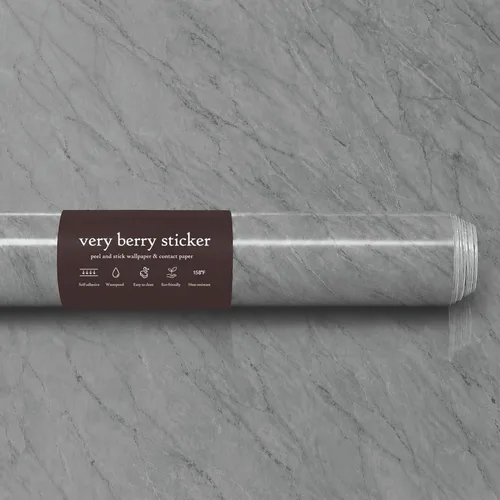 Vista 13 de Papel de contacto de mármol Very Berry Sticker (Blanco, 15.7" x 78", 1 paquete) Envoltura de encimera despegar y pegar, vinilo impermeable, amigable