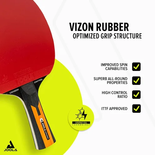 Vista 3 de Bate de tenis de mesa de carbono Joola