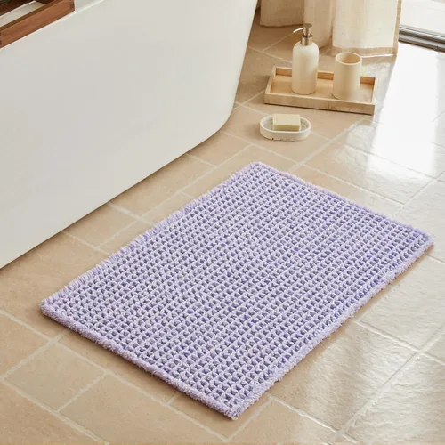 Vista 110 de Triohero Tapete de baño con diseño de gofre, tapete de baño pequeño y bohemio, antideslizante, lavable, ultra suave, súper absorbente, de secado