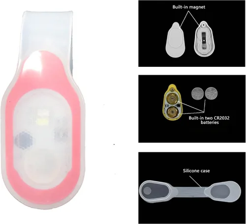 Vista 2 de Linterna LED con clip, linterna de enfermería, clip de luz nocturna, manos libres, recargable, luces de turno de noche para deportes al aire libre