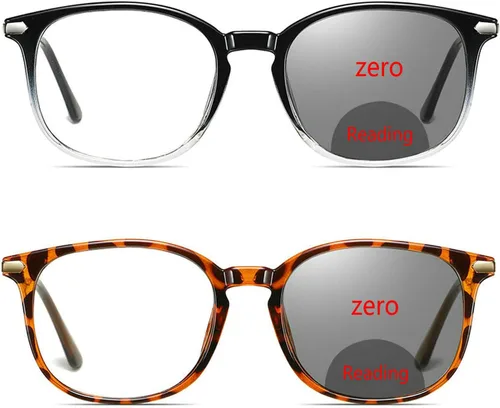Vista 10 de Paquete de 2 lentes de sol de transición, lentes de lectura fotocromáticos para mujer, TR90, cuadrados, bifocales, para presbicia, paquete económico