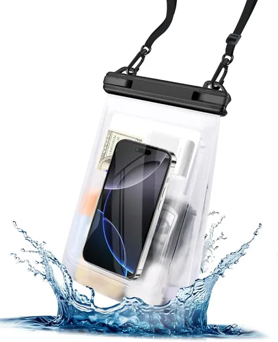 Vista 11 de Bolsa impermeable flotante para teléfono, [espacio expandible] IPX8 Bolsa seca impermeable para iPhone 16 15 14 13 Pro Max Samsung S25 S24 S23