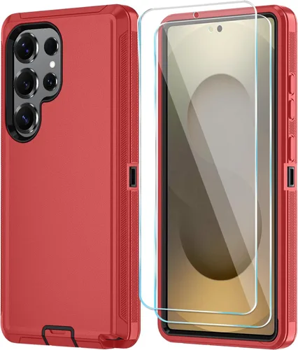 Vista 72 de ONOLA Funda compatible con Samsung Galaxy S24 Ultra con protector de pantalla HD, resistente a los golpes y a las caídas, funda de 3 capas