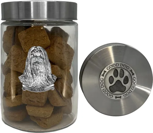 Vista 18 de Heritage Pewter Basset Hound Good Dog Treat Jar – Tarro de golosinas de 34 onzas con tapa hermética a rosca Regalo para propietarios de Basset