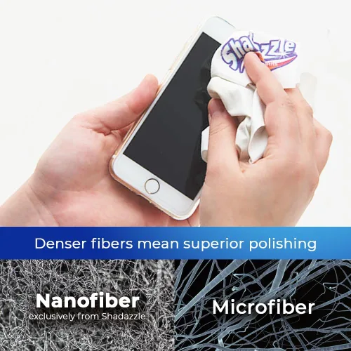 Vista 6 de Shadazzle Paño de limpieza de nanofibra, paño de limpieza de microfibra, paño de microfibra y toalla de microfibra, limpia sin rayas con agua
