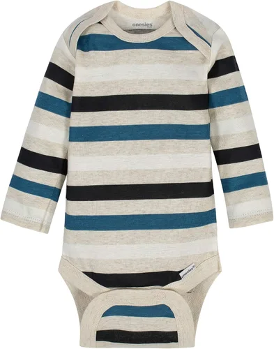 Vista 6 de Onesies Brand Paquete de 6 mamelucos unisex de manga larga para bebé