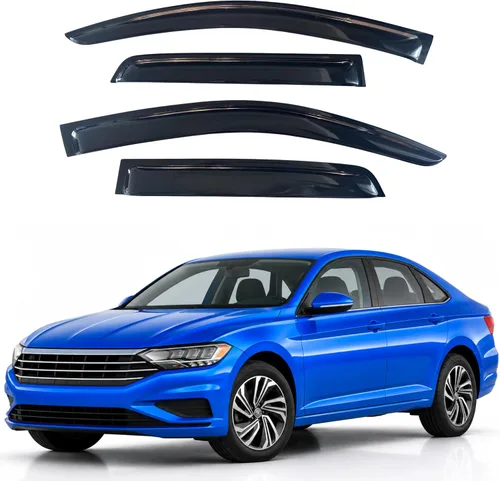 Vista 299 de Visera de ventana IG para Ford Focus Sedán y Hatchback 2012-2018, Protector de ventana lateral para lluvia y viento estilo Mugen, extra duradero