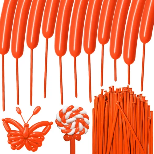 Vista 9 de 100Pcs Globos Negros 260, Globos Largos para Atar Arco de Globos, Globos Largos y Finos para Torcer Globos de Animales, Globos para Cumpleaños