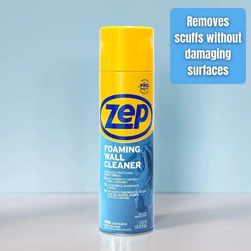 Vista 2 de Zep ZUFWC18 - Limpiador de pared espumoso de 18 onzas (caja de 12) - Elimina manchas sin dañar los acabados, espray limpiador de pared sin frotar