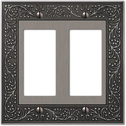 Vista 19 de Amerelle 43RVB - Placa de pared English Garden con 1 interruptor de palanca, metal fundido, color bronce envejecido, 1 paquete