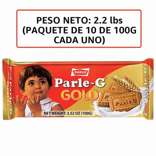 Vista 3 de Parle -G Galletas de Oro, 2.2 lbs (10 pack de 3.53 oz)