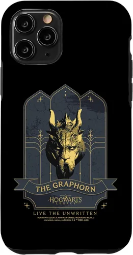 Vista 10 de Funda para iPhone 14 Hogwarts Legacy The Graphorn Golden Logo V2