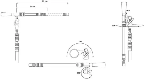 Vista 3 de Triad-Orbit Orbit Mini OM Mini brazo orbital de un solo brazo