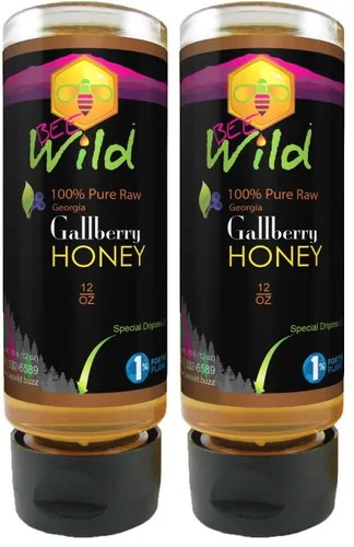 Vista 25 de Bee Wild 100% Pure Raw Honey - Gallberry 12 onzas