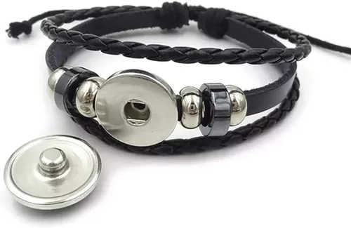 Vista 3 de Pulsera de anime Demon Slayer Kimetsu no Yaiba, pulsera trenzada Tanjirou Kamado, la mejor opción para los fans del anime