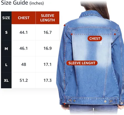 Vista 4 de Flower Skull Women's Casual Denim Jacket - Printed Ladies Denim Jacket - Cool Denim Jacket