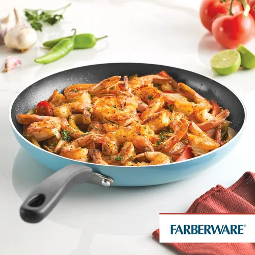 Vista 2 de Sartén Farberware Cookstart DiamondMax antiadherente para freír/sartén, apta para lavavajillas, de 30,5 cm - Aqua