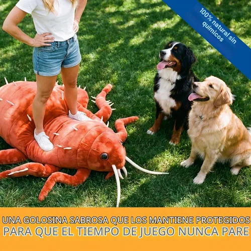 Vista 2 de Prevención natural de pulgas y garrapatas masticables para perros, tratamiento de pulgas y garrapatas para perros, 180 masticables suaves