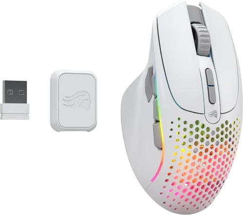 Vista 10 de GLORIOUS Mouse inalámbrico para juegos modelo I 2 para juegos, híbrido de Blanco mate