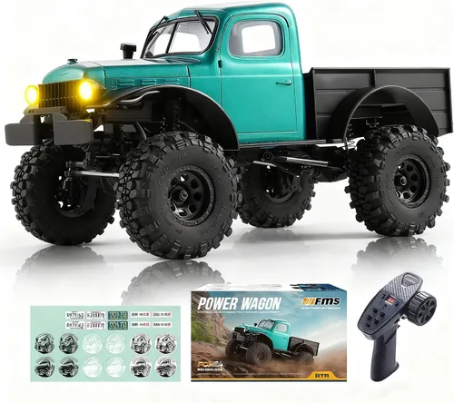 Vista 9 de BEEZRC FMS RC Crwaler Escala 1/24 FCX24 Power Wagon RTR 4WD 2.4GHz 3CH Todoterreno Modelo de Coche RC Vehículo Hobby Grade Coche de Control Remoto