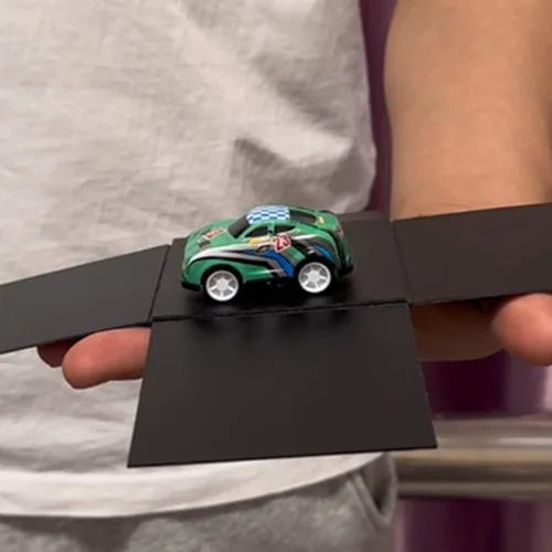 Vista 2 de MOMOMAGE Caja de ilusión Trucos de magia Objeto Producción de desaparición de cerca ilusiones Trucos de mago Props Coche Apareciendo en caja vacía