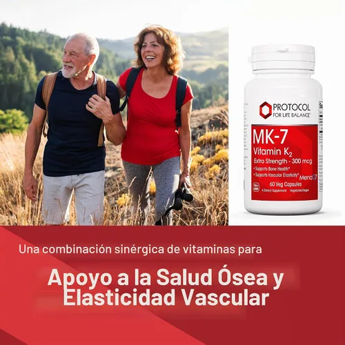 Vista 3 de PROTOCOL FOR LIFE BALANCE Vitamina K2 MK-7 300mcg, salud ósea*, 60 cápsulas