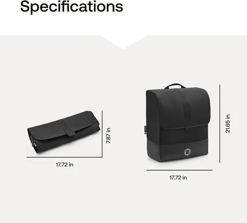 Vista 3 de Bolsa de transporte Bugaboo Butterfly – Bolsa de viaje y almacenamiento para cochecitos de mariposa – Repelente al agua, protección acolchada