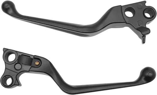 Vista 2 de M MATI Palanca de freno y embrague negra para Harley Davidson Sportster 883 1200 Softail Road King Dyna Electra Glide Street Bob Night Train Fat Boy