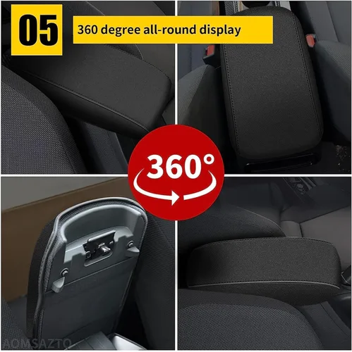 Vista 6 de AOMSAZTO Fundas de consola para Toyota Corolla 2020-2026, fundas para reposabrazos de tela elástica Corolla