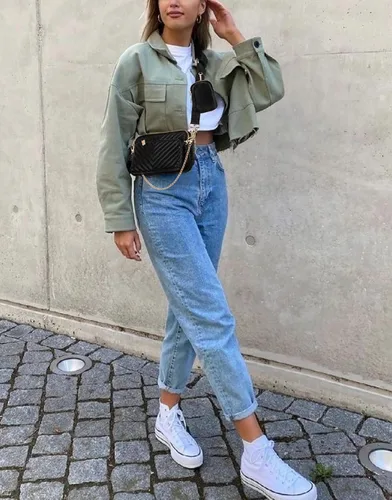Vista 2 de UTO Pequeñas bolsas cruzadas para mujer, 3 en 1, diseño de moda, mini cangurera con correa